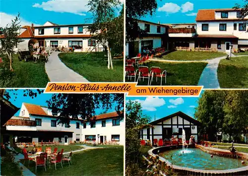 AK / Ansichtskarte  Bad_Holzhausen_Luebbecke_Preussisch_Oldendorf_NRW Pension Haus Annelie Park Brunnen 