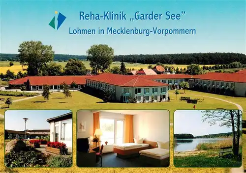 AK / Ansichtskarte  Lohmen_Guestrow Reha Klinik Garder See Zimmer Seepartie Lohmen_Guestrow