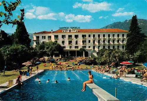 AK / Ansichtskarte 73881940 Baveno_Lago_Maggiore_IT Hotel Simplon Schwimmbad 