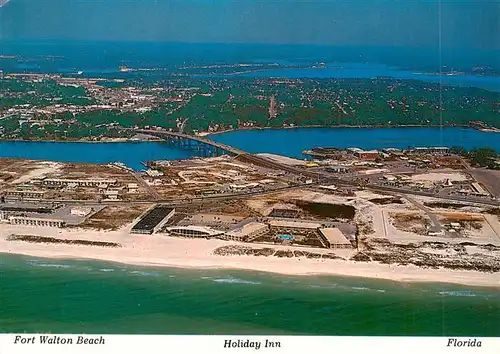AK / Ansichtskarte 73881974 Fort_Walton_Beach_Florida_USA Fliegeraufnahme Holiday Inn 