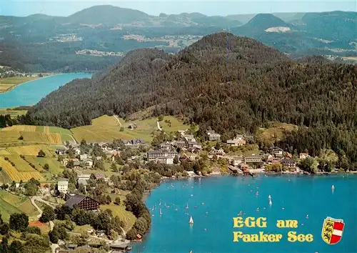 AK / Ansichtskarte 73881993 Egg_Faakersee_Kaernten_AT Fliegeraufnahme 