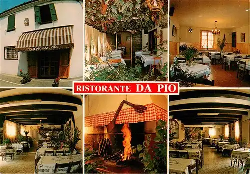 AK / Ansichtskarte 73881997 Forli-Cesena_Gatteo_Mare_IT Ristorante Da Pio Cucina Casareccia Tagliatelle Carne ai ferri Vino di produzione propria 