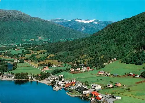 AK / Ansichtskarte 73882095 Grodas Hornindal Nordfjord Fliegeraufnahme Grodas