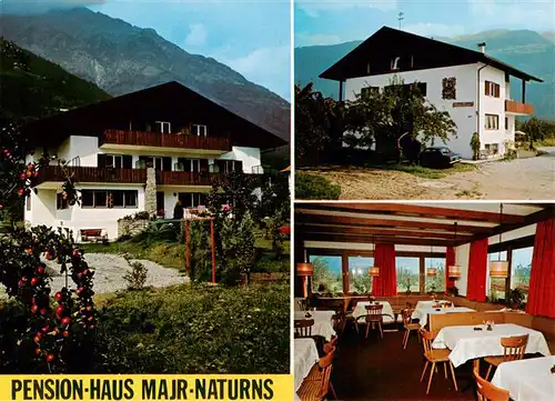 AK / Ansichtskarte  Naturns_Naturno_Suedtirol_IT Pension Haus Majr Gaststube 