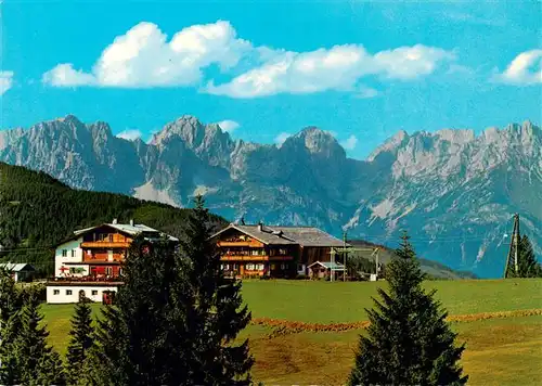 AK / Ansichtskarte  Kirchberg_Tirol_AT Alpengasthof Maierl mit Wildem Kaiser 