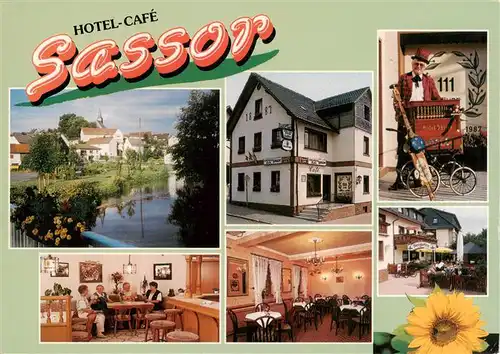 AK / Ansichtskarte 73882148 Dodenau_Battenberg_Eder Hotel und Cafe Sassor 