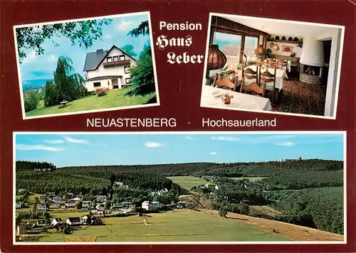 AK / Ansichtskarte  Neuastenberg Pension Haus Leber Gaststube Panorama Neuastenberg