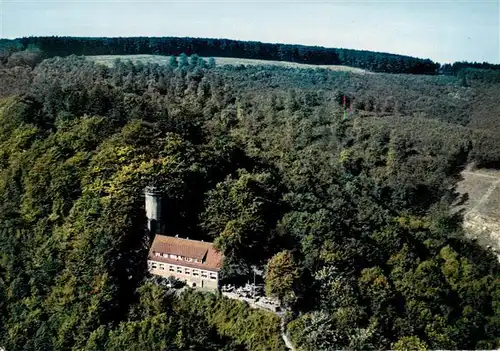 AK / Ansichtskarte  Bad_Driburg Iburg mit Sachsenklause Fliegeraufnahme Bad_Driburg