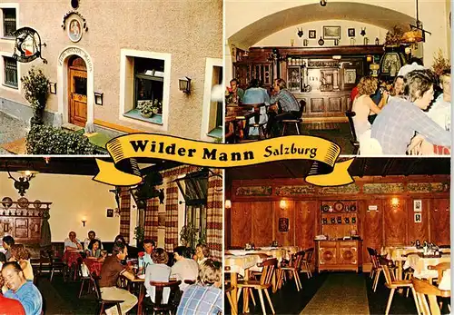 AK / Ansichtskarte 73882266 Salzburg__AT Gasthaus Wilder Mann 