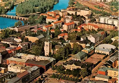 AK / Ansichtskarte  Karlstad_Sweden Stadtbild mit Domkirche 