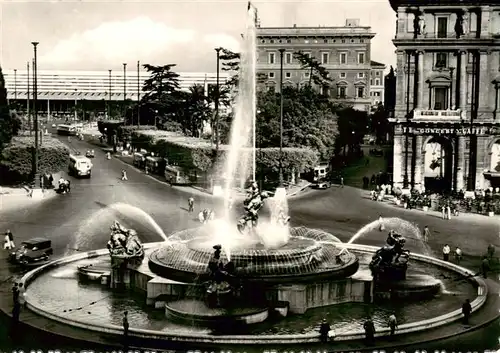 AK / Ansichtskarte  Roma__Rom_IT Piazza Esedra Wasserspiele 