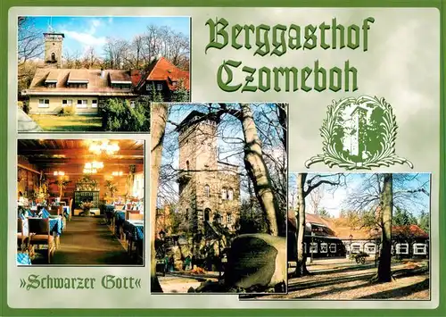 AK / Ansichtskarte 73882320 Cunewalde Berggasthof Czorneboh Restaurant Aussichtsturm Cunewalde