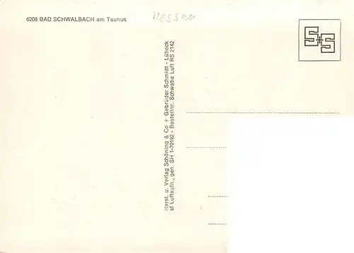 AK / Ansichtskarte  Bad_Schwalbach Fliegeraufnahme Bad_Schwalbach