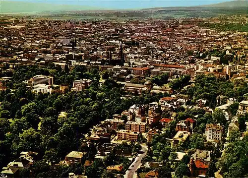 AK / Ansichtskarte  Wiesbaden Stadtansicht mit Kurgarten Kurhaus Marktkirche Wiesbaden