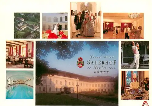 AK / Ansichtskarte 73882363 Baden_Wien Grand Hotel Sauerhof zu Rauenstein Restaurant Hallenbad Golf Baden_Wien