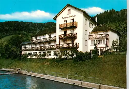 AK / Ansichtskarte  Forbach_Baden Pension Gerbes im Murgtal Schwarzwald Forbach_Baden