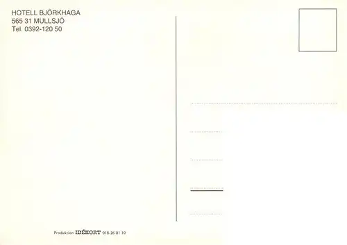 AK / Ansichtskarte  Mullsjoe_Sweden Hotell Bjoerkhaga 