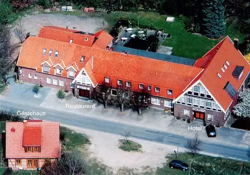 AK / Ansichtskarte  Brokeloh Hotel Restaurant Gaestehaus Der Dreschhof Fliegeraufnahme Brokeloh