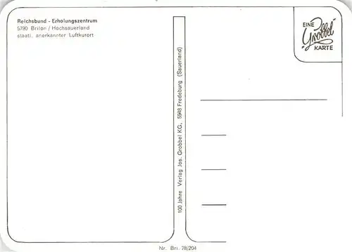AK / Ansichtskarte  Brilon Reichsbund Erholungszentrum Brilon