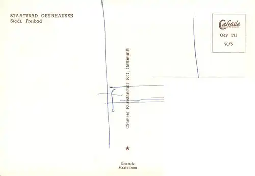 AK / Ansichtskarte  Bad_Oeynhausen Staedt Freibad Bad_Oeynhausen