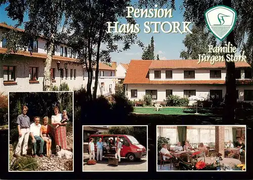 AK / Ansichtskarte  Bad_Holzhausen_Luebbecke_Preussisch_Oldendorf_NRW Pension Haus Stork Fam Stork Gastraum 