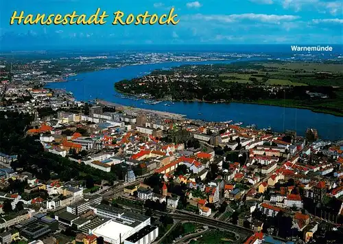 AK / Ansichtskarte  Rostock Fliegeraufnahme 