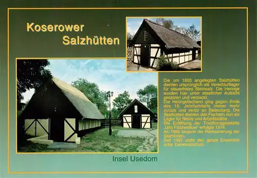 AK / Ansichtskarte  Usedom Koserower Salzhuetten Usedom