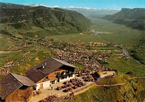 AK / Ansichtskarte  Hochmuter_Dorf-Tirol_Suedtirol_IT Fliegeraufnahme mit Blick nach Meran und ins Etschtal und Bozen 