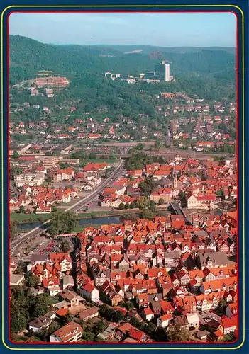 AK / Ansichtskarte  Rotenburg_Fulda Fliegeraufnahme mit Herz und Kreislaufzentrum und Hotel Rotenberg Rotenburg Fulda