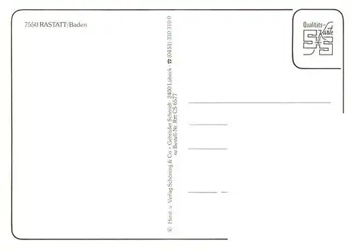 AK / Ansichtskarte  Rastatt Fliegeraufnahme Rastatt