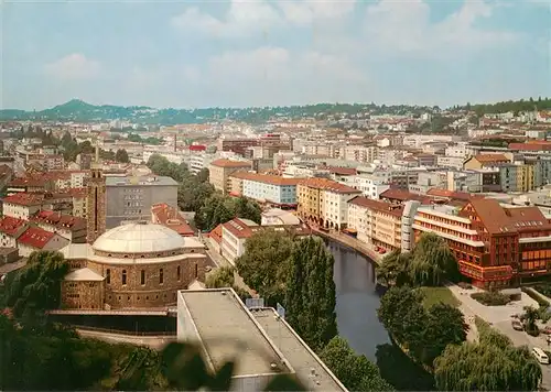 AK / Ansichtskarte  Pforzheim Blick vom Stadtkirchenturm auf Herz Jesu Kirche Pforzheim