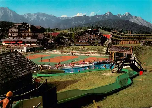 AK / Ansichtskarte 73882473 Seefeld_Tirol Sport und Kongresszentrum Tennisplaetze Seefeld Tirol