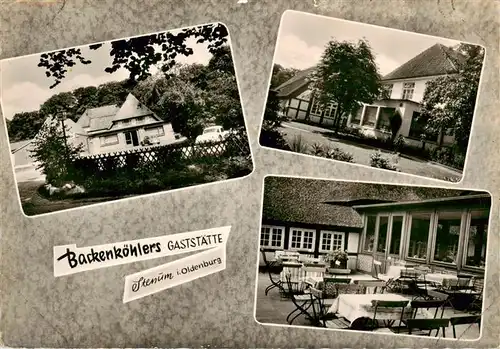 AK / Ansichtskarte  Stenum_Ganderkesee Backenkoehlers Gaststaette Details 