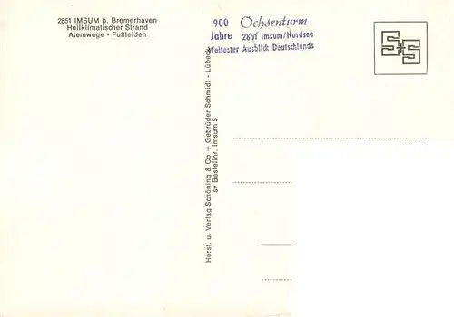 AK / Ansichtskarte  Imsum_Langen_Cuxhaven Ochsenturm Turm der abgebrochenen Imsumer Kirche Mittelalterliche Steinmetzkunst 