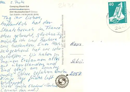 AK / Ansichtskarte  Neuteschendorf_Oldenburg_Holstein Camping Blank Eck Strandpartien 