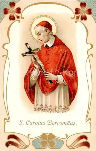 AK / Ansichtskarte  Papst_Pope_Pape S. Carolus Borromaeus 