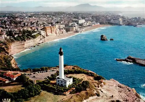 AK / Ansichtskarte  Biarritz_Pyrenees_Atlantiques Vue aerienne de la Grande Plage Biarritz_Pyrenees