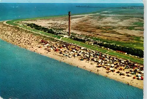 AK / Ansichtskarte  Wilhelmshaven Fliegeraufnahme mit Strand und Leuchtturm Wilhelmshaven