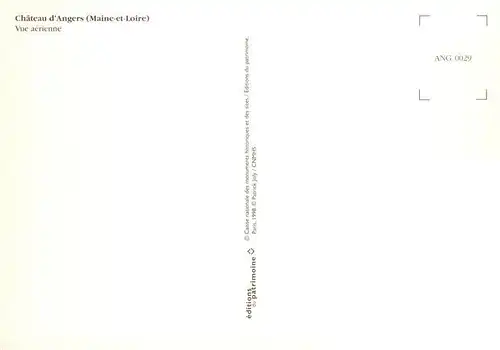AK / Ansichtskarte  Angers_49 Vue aerienne Chateau d'Angers 