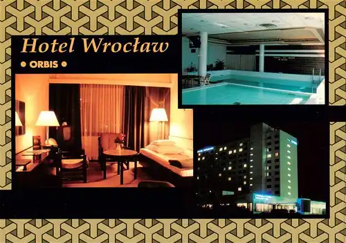 AK / Ansichtskarte 73882651 Wroclaw_Breslau_PL Hotel Orbis Gaststube Hallenbad 