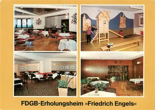 AK / Ansichtskarte 73882673 Templin FDGB Erholungsheim Friedrich Engels Dachcafe Kinderspielzimmer Klubkeller Tanzcafe Templin