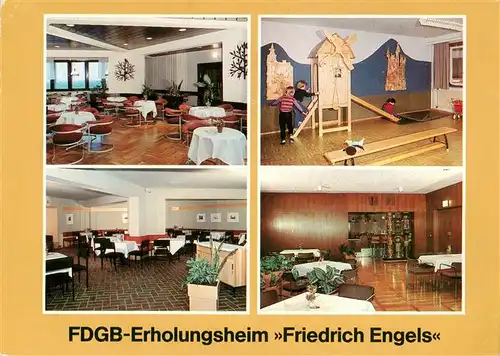 AK / Ansichtskarte  Templin FDGB Erholungsheim Friedrich Engels Dachcafe Kinderspielzimmer Klubkeller Tanzcafe Templin