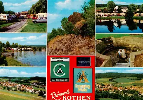 AK / Ansichtskarte 73882713 Kothen_Motten_Bayern Campingplatz Rhoenperle Teilansichten 