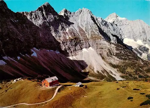 AK / Ansichtskarte  Falkenhuette_1856m_Spielssjoch_Tirol_AT mit Moserkar Kaltwasserkar und Birkkarspitze 