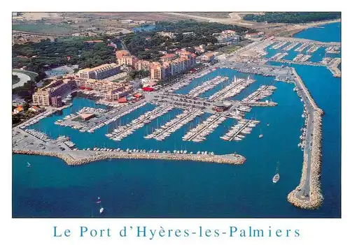 AK / Ansichtskarte  Hyeres-les-Palmiers_83_Var Le Port Vue aerienne 