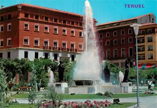 AK / Ansichtskarte  Teruel_ES Glorieta y Fuente Luminosa 