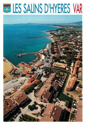 AK / Ansichtskarte  Hyeres-les-Palmiers_83_Var Les Salins dHyeres Var Port Pothuau Vue aerienne 