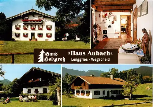 AK / Ansichtskarte 73882815 Lenggries Gaestehaus Holzgross Ferienhaus Aubach Lenggries