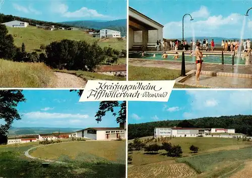 AK / Ansichtskarte 73882826 Affhoellerbach_Brensbach_Odenwald_Hessen Kreisjugendheim des Landkreises Offenbach Swimming Pool Landschaft 