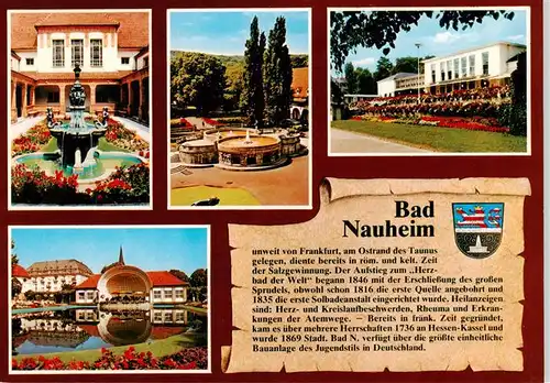 AK / Ansichtskarte  Bad_Nauheim Hessisches Staatsbad Brunnen Musikpavillon Park Bad_Nauheim